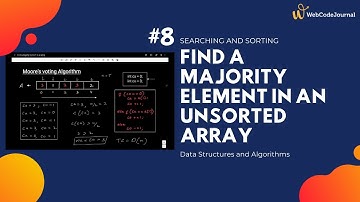 Find a majority element in an unsorted array