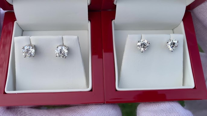 1 Carat Lab Grown Diamond Stud Earrings (James Allen True Hearts Review) 