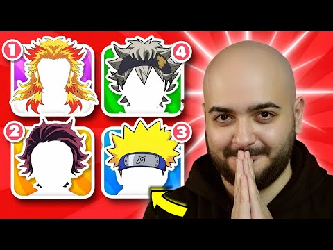تحدي 5 ثواني تخمين الشخصيه من شعرها الصلعه الذهبيه