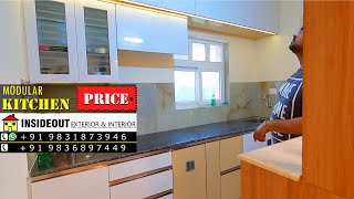 Modular kitchen designs with price | Rajwada altitude Kolkata | Complete Kitchen Design Detail