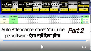 Smart Attendance Sheet with Auto Marking | Tkinter + SQLite3 | Full Tutorial Part 2