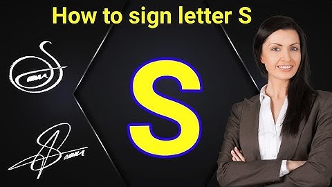 How to sign letter S | S letter signature style | S signature style | S signature