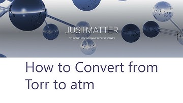 How to Convert from Torr to atm