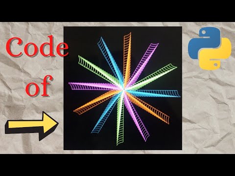 Amazing design in python turtle graphics source code | New design in python turtle graphics || 8||