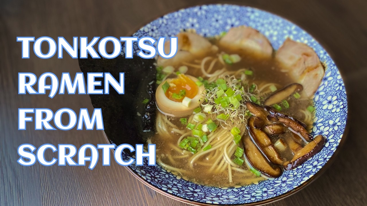 Ukrainian Girl Makes Tonkotsu Ramen | Ramen Eggs & Chashu Pork