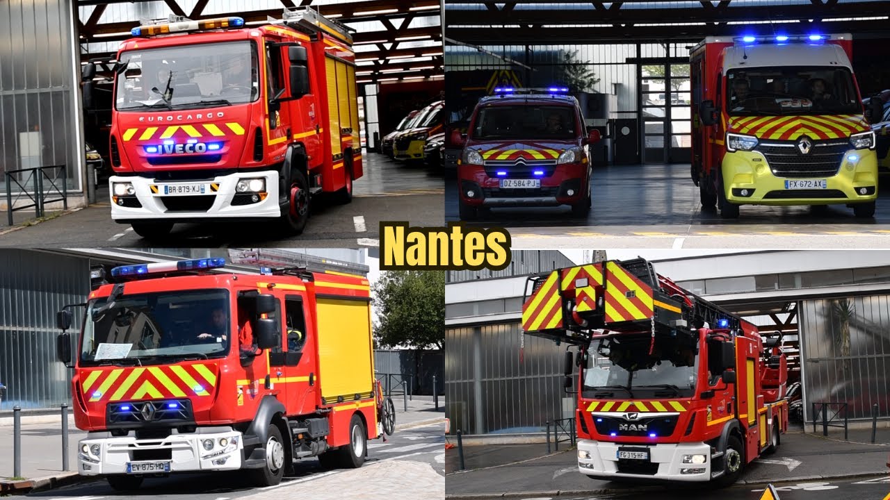 [Compilation] Différents véhicules du CIS Gouzé || Sapeurs Pompiers de Nantes