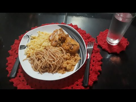 VLOG- Cozinhando com a Lu/ fiz frango cozido,Arroz e Macarrão