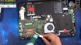 Acer Travelmate P459 no backlight - Disconnect the battery if you pour water on the board !!!