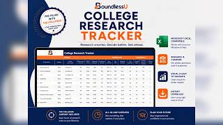 College Research Tracker Walkthrough: What to Look Up Before You Apply | BoundlessU Research Tracker