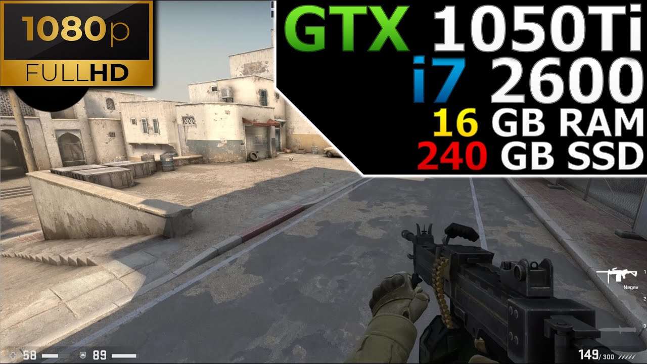 Counter Strike GO | 1080p | GTX 1050 Ti | i7 2600 | 16GB RAM