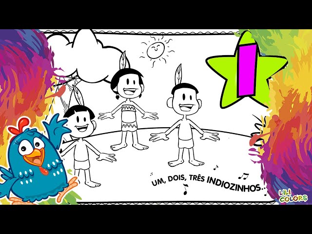 COMO PINTAR GALINHA PINTADINHA 4 Desenhos divertidos colorir Paginas Galinha  pintadinha dvd 4 kidstv 