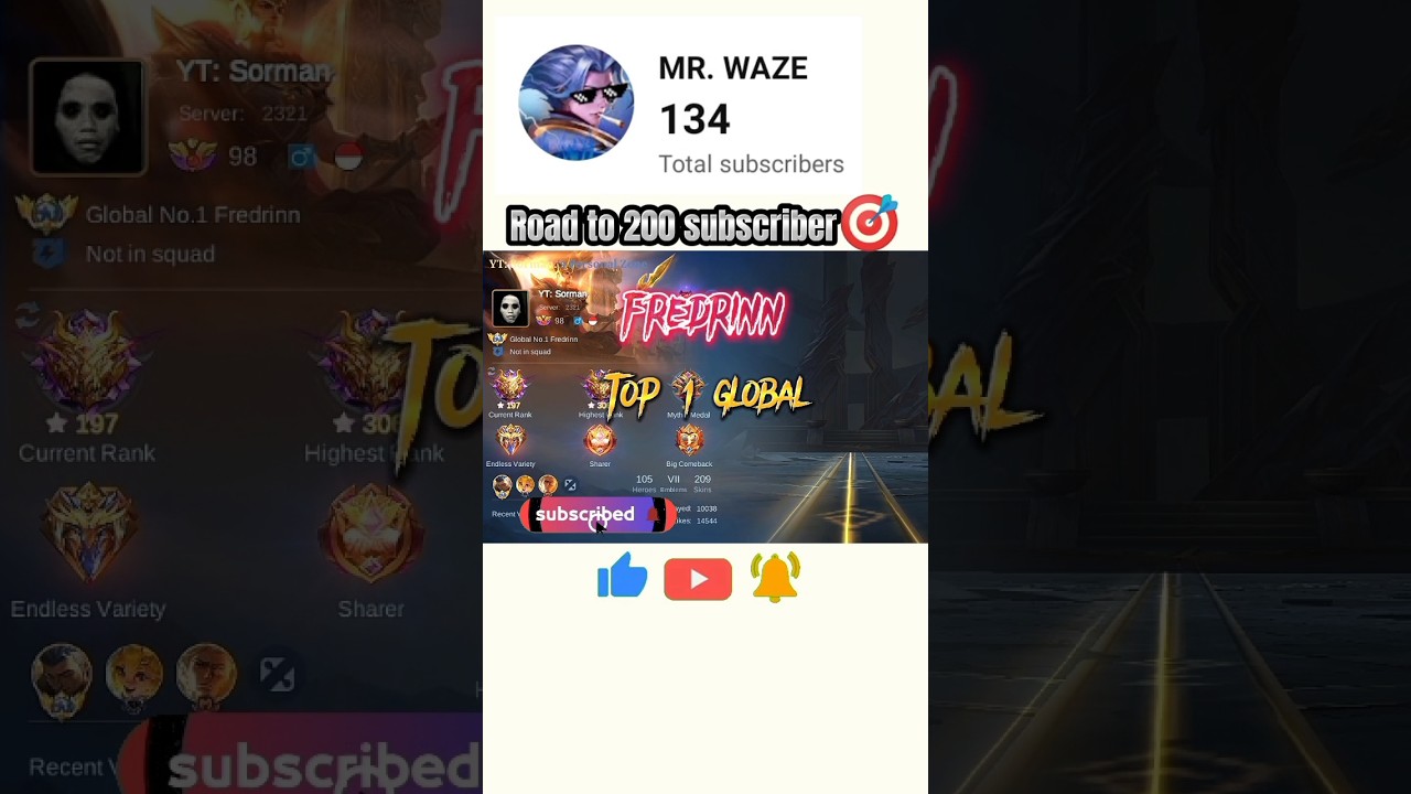 FREDRINN Top 1 Global Build and Emblem Set 