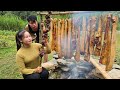 Process of making smoked pork preserving and grilling meat  barbecue oven  l th sai