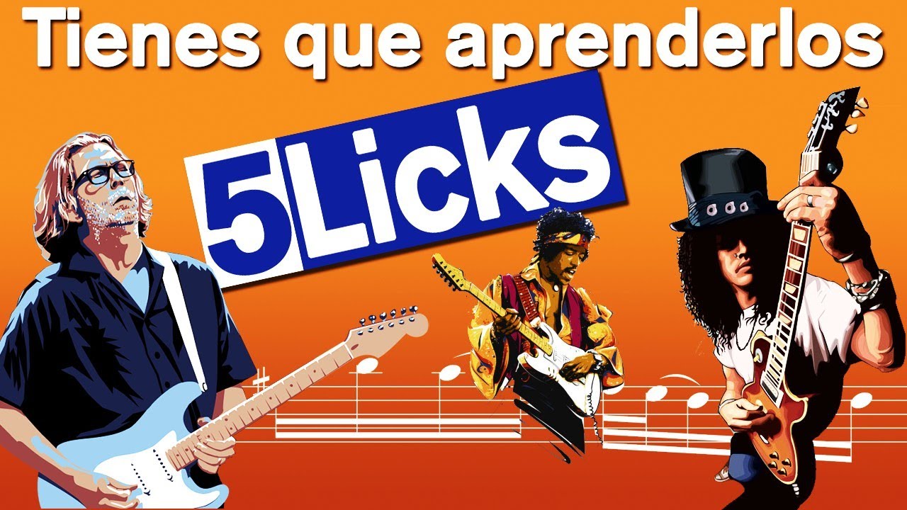 5 Licks BÁSICOS pero ESENCIALES (TAB + Backing Track)