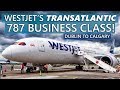 Flying WestJet's TRANSATLANTIC Business Class! 787-9 Dublin to Calgary