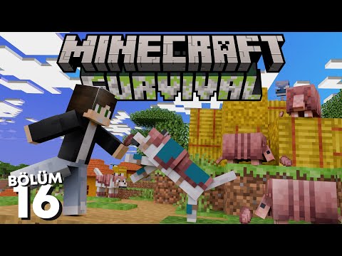 Yeni Armadillo'lar ve Efsane Kurt Zırhları!  - Minecraft Survival #16