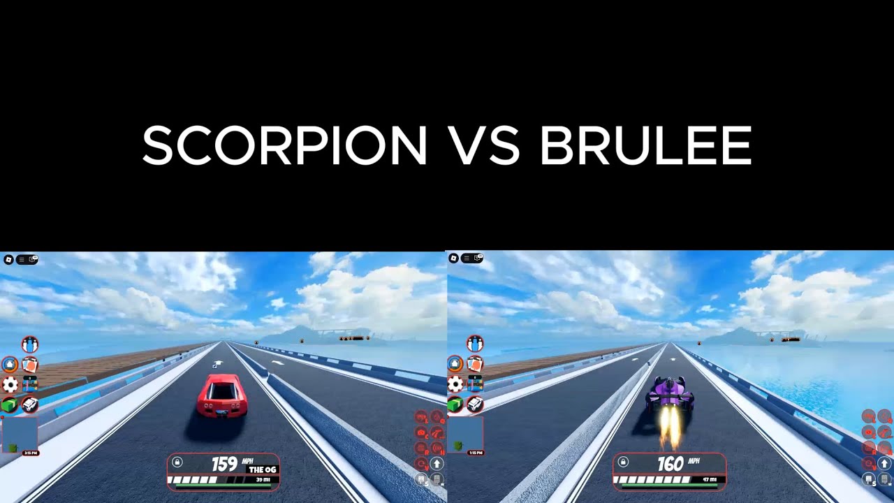 Scorpion vs Brulee in Roblox JAILBREAK!