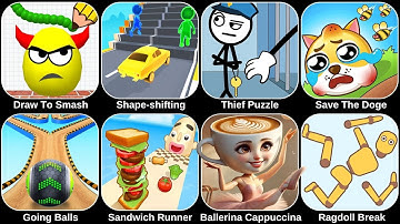 Draw To Smash,Hide Ball,Italian Brainrot,Brainrot Merge,Sonic Dash,Save The Doge,Sandwich Runner