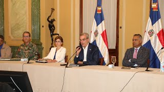 #SegundaEmisión| Presidente Abinader encabeza reunión de emergencia por lluvias