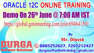 ORACLE Online Training in DURGASOFT