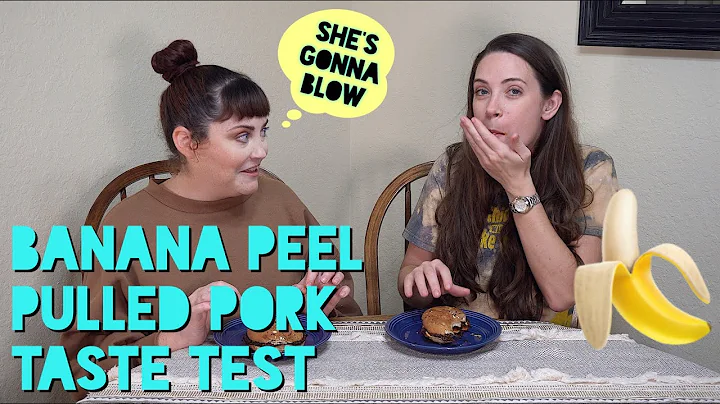 Professional chef and non-vegan try BANANA PEEL Pulled Pork | Vegan Recipe