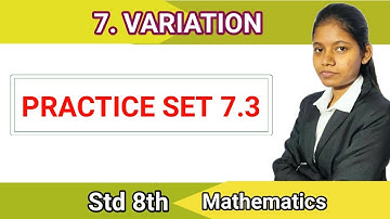 Class 8 mathematics practice set 7.3 maharashtra board