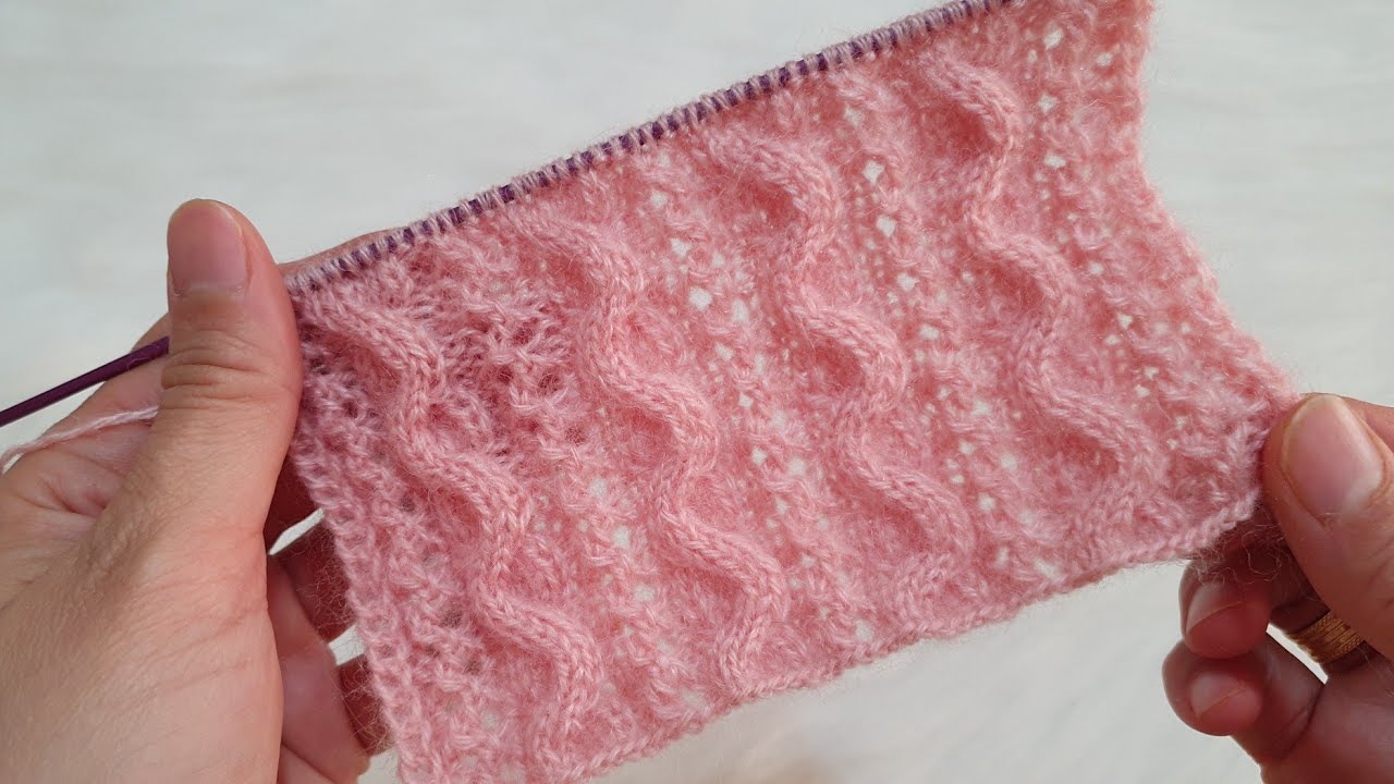 ✅ Su Yolu İki Şiş Bayan Yelek Modeli ✅ Çeyizlik Yelek ✅ İki Şiş Yelek Modeli/ Su Yolu Örgü Modeli