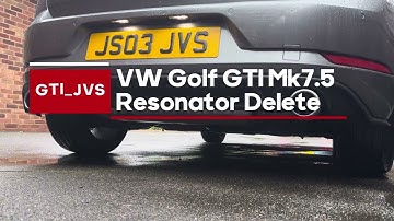VW Golf GTI Mk7/7.5 Resonator Delete - Sound Comparison