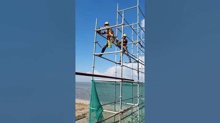 ring lock scaffolding installation #construction #work #shorts