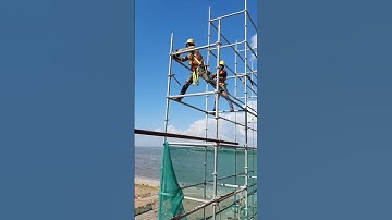ring lock scaffolding installation #construction #work #shorts
