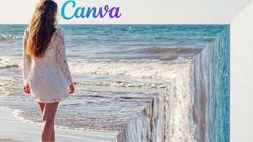 Make  Perspective Bending Effect in Canva for free