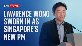 Singapore’s deputy leader Lawrence Wong sworn in as the nation’s prime minister