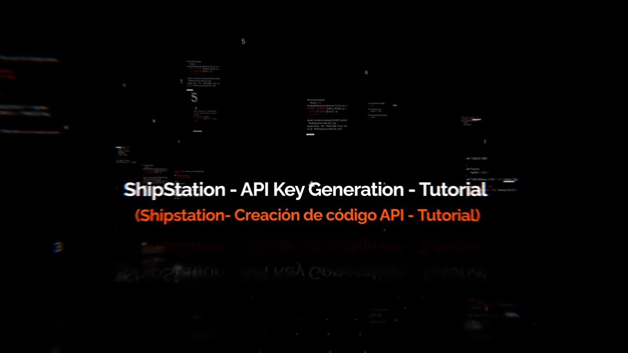 ShipStation API Key Generation Tutorial - YouTube