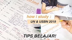 how i study for exam : TIPS BELAJAR USBN & UN 2019 TANPA LES! | Indonesia - Durasi: 7.30. 