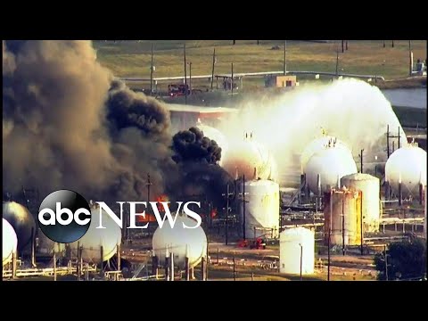 Community evacuated following explosion at refinery