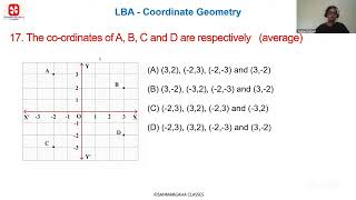 LBA 9th Maths Coordinate Geometry MCQ 17