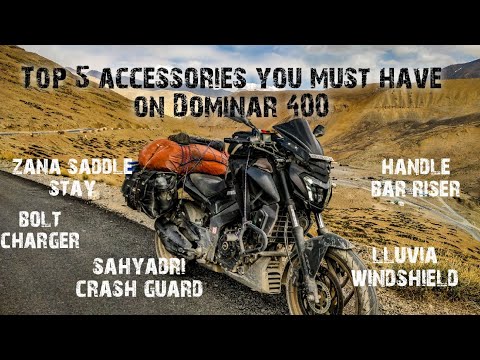 Top 5 accessories you must have on Dominar 400 | Touring accessories - YouTube