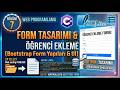 7-Web Programlama: Bootstrap Form Yapıları ve Kullanıcı Giriş Paneli Tasarımı Öğrenci Ekleme Sayfası