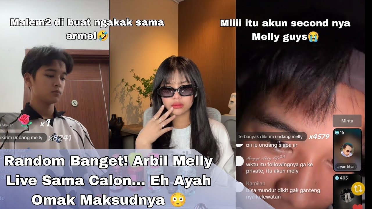 Random Banget! Arbil Melly Live Sama Calon… Eh Ayah Omak Maksudnya 😳