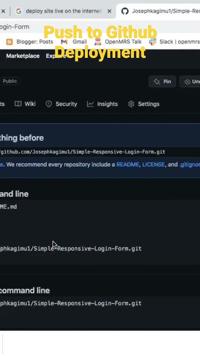 How to push to Github | Deploy your website live . - YouTube