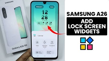 How to Add Lock Screen Widgets in Samsung A26 - Lock Screen Settings