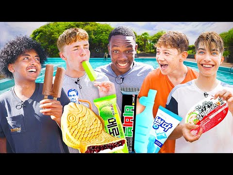 British Highschoolers try Korean Ice creams for the first time! 