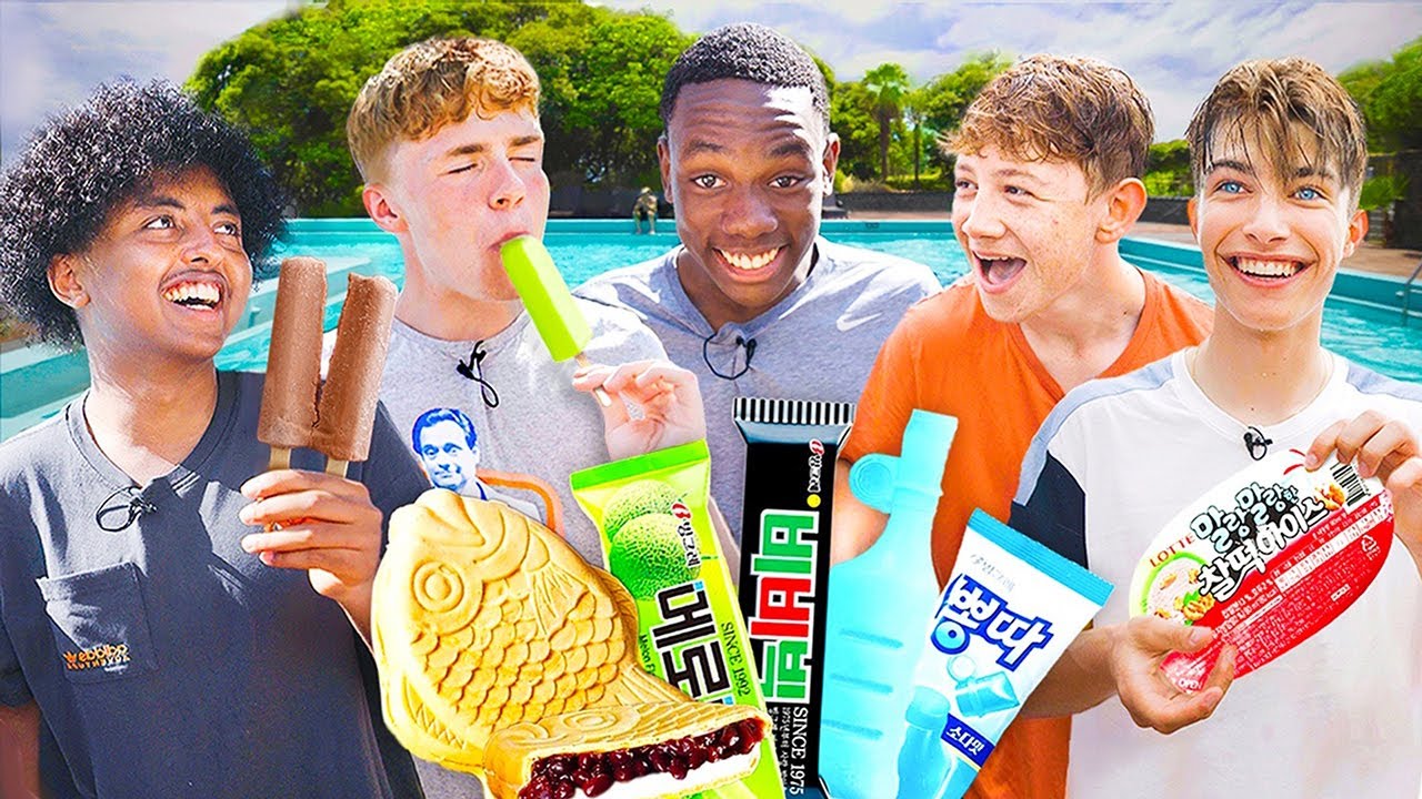 British Highschoolers try Korean Ice creams for the first time!