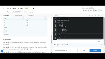 Three Powers of Two Codechef solution || Starter 75 codechef contest