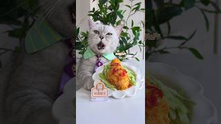 So Satisfying! Easy Viral Fried Chicken Ice Cream🍦#Catsofyoutube  #Tiktok #Shorts