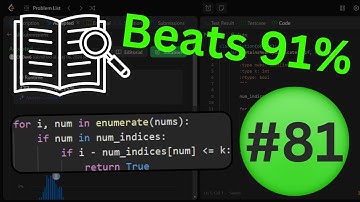 Contains Duplicate II - Python - Easy #81