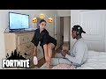 Distracting My Boyfriend While He Plays Fortnite!! *cute reaction*