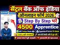 Central Bank of India Apprentice Recruitment 2026 Form Fill Up ✅ CBI Apprentice 2026 Online Form