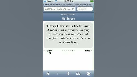 iScroll v3.6 Carousel example