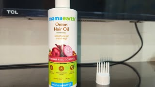 MAMAEARTH ONION HAIR OIL Review ❤️ || Hair Growth oil ||Vandana Chauhan vlogsmamaearth onionoil